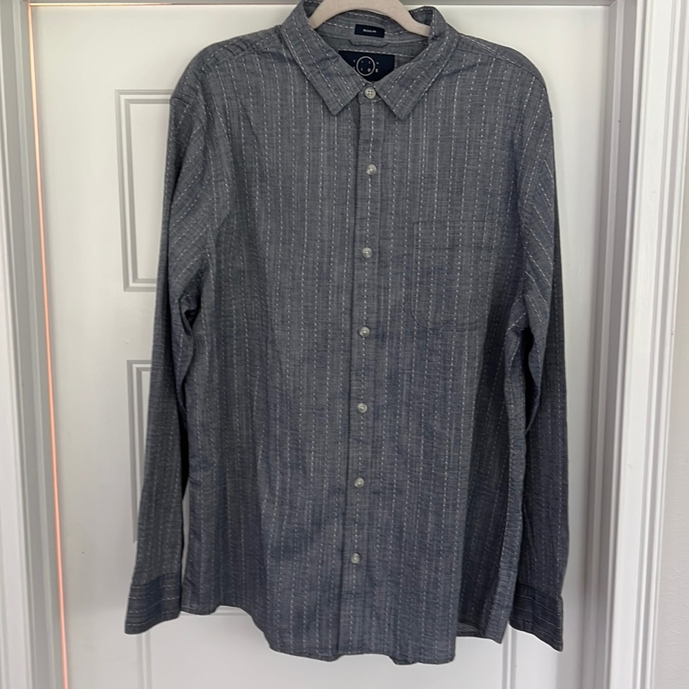NENS GREY EVEN TIDE LONG SLEEVE SHIRT